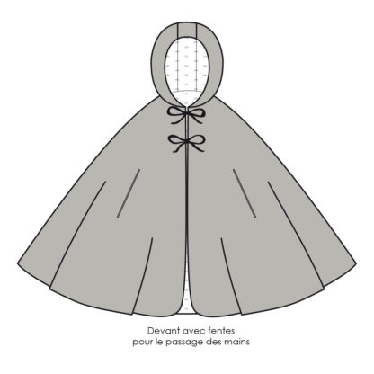 Patron couture cape Enfant - CASSANDRE