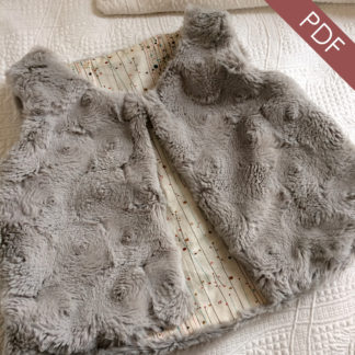 Patron couture gilet Bébé, sans manches - ÉRIDAN